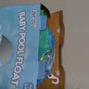 Baby Pool Float No Flip Over, Inflatable Baby Float with Sun Protection Canopy, Baby Swimming Float, Baby Swim Float with Double Air Chambers, Add Tail for Age of 3-36 Months (Large, Blue)