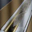 2 Tier Round Side Table, 16" Small Metal End Table with Removable Wooden Tray, Round Accent Sofa Coffee Side Table for Living Room, Bedroom, Balcony (Gold)