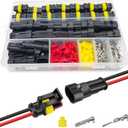 25 Kit 2 Pin Connector Automotive Waterproof Connectors 2 Wire Connectors Electrical Connector Two Pin Connector Quick Disconnect Plug Kit 22-16 AWG