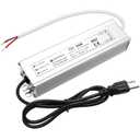 60W 12 Volt LED Power Supply, Waterproof IP67 LED Driver, 110V AC to 12V DC Converter, LED Transformer Low Voltage Output with 3-Prong Plug 3.3 Feet Cable for Light Strip, 5Amp