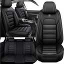 Full Set Car Seat Covers for Toyota Corolla Cross 2022-2026, Waterproof Stain-Resistant Seat Cover, Premium Nappa Leather Seat Protectors with Storage Pockets(Standard 5 Seats/Black)