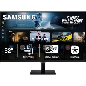 Samsung 32 Smart Monitor M7 (M70F) 4K UHD Display, Samsung Vision AI, Smart TV Apps, Gaming Hub, USB-C, HDMI and USB-A, Black, LS32FM702UNXZA, 2025