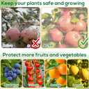 Fruit Tree Netting with Drawstring, 6.9x8.5ft Ultra-Fine Mesh Garden Insect & Bird Protection Cover, Breathable Reusable Tree Netting for Citrus, Apple, Peach & Shrubs