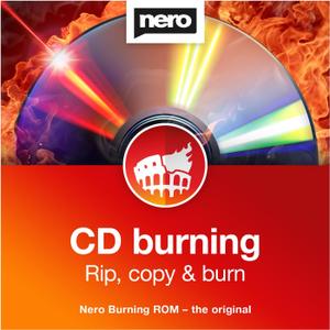 Nero Burning ROM 2026 Pro CD DVD Burning Software for Music and Data | Burn Copy Rip and Archive Your Files | Secure Disc Burner with Encryption | Lifetime License for 1 PC | Windows 11/10/8/7