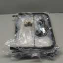 150L (40 Gal) Large Fashion Laundry Basket with Wheels, Leather Patchwork Rolling Hamper Carts, Sturdy Metal Frame, Removable Washable Bag, Tall Clothes Sorter for Bedroom, Laundry Room - Gary (Gray)