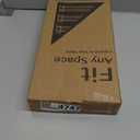 Bumusty 3-Tier Expandable Shoe Rack for Closet, 18-33 Adjustable Shoe Rack for Small Space, Small Shoe Organizer for Front Door, Sturdy Metal, Black