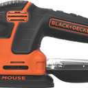 BLACK+DECKER Detail Sander, 1.2 Amp, 16,000 OPM, Compact Design, 3-Position Grip for Comfort, Includes Dust Collector, Corded (BDEMS600)