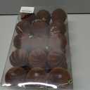 30pcs Velvet Christmas Ornaments Balls, 2.36 Inch Flocked Brown Shatterproof Baubles with Hanging Strings, Elegant Velvet Ball Ornaments for Xmas Tree, Holiday Party & Home Dcor (Brown)