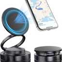 Phone Holders for Your Car,Upgraded Cell Phones Mount for Magsafe, 360 Rotation Dashboard Windshield Holder Magnet for iPhone,Portable Washable N52 Strong Suction Cup Magnetic Phone Stand