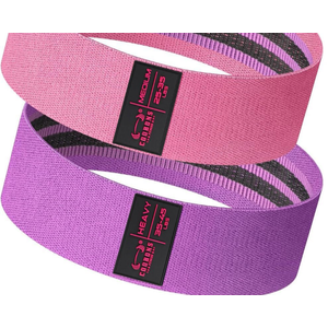 Fabric Resistance Bands for Working Out - Exercise Bands for Women and Men, Booty Bands for Legs and Butt, Yoga, Pilates, Rehab, Fitness and Home Workout