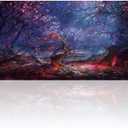 Cmhoo XXL Professional Large Mouse Pad & Computer Game Mouse Mat (35.4x15.7x0.1IN, 90x40 Forest)