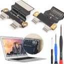 Compatible with Mac Book Air 13" A1932 2018 2019 DC in Power Jack Connector for MacBook Air 13" A2179 A2337 2020 I/O USB-C Board Charging Port Replacement Assembly Accessories with Repair Tools