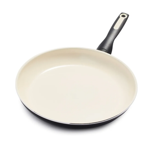 GreenPan Rio Healthy Ceramic Nonstick 12" Frying Pan Skillet, PFAS-Free, Dishwasher Safe, Black