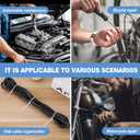 200 Pcs Heavy Duty Nylon Cable Ties for Automotive Body & Trim Clips, Self-Locking Zip Ties for Car Body, Replacement Parts & Outdoor Use - Strong Adjustable Plastic Fasteners