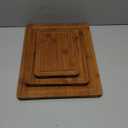 3 Packs Bamboo Cutting Board Set with Non Slip Feet and Over Sink Nice Solid Thick Wood Juice Groove Chopping Board Extra Large Big Small Best Hardwood Kitchen Counter Organic Vegetable (Brown)