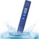 TDS Water Tester, Drinking Water Tester, 0-9990 PPM Meter Water Quality Tester, Portable Water Tester for Drinking Water, TDS Meter Digital Water Tester, 1 Pack, Deep Blue