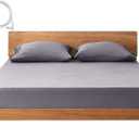 Grounding Sheets Twin Deep Pocket 12% Silver Fiber and 88% Organic Cotton, Fitted Earth Grounded Bed Sheets for Improved Sleep (Deep Grey, Twin - 39"x75"x15")