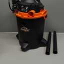 Armor All VO405P 0901 4 Gallon Wet/Dry Vac 2.0 Peak HP Shop Vacuum with Nozzles & Brush,Black/Orange