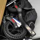 Foldable Rollator Walkers with Seat for Seniors, 450 lb Capacity, 8'' Wheels, 18" Big Seat, 6-Position Height, Heavy-Duty Aluminum Rolling Walker (Black)