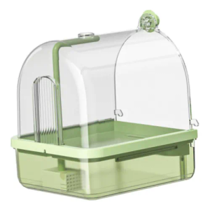 Parrot Perch Bird Bath Automatic Bathing Large Bird Bath for Conure Cage
