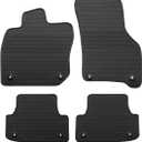 Car Floor Mat Rubber Custom Fit for Audi A3 / S3 2021-2025 2026 Full Black Auto Floor Liners All Weather Heavy Duty Odorless