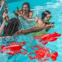 Juexica 6 Pcs 20 Inches Inflatable Lobsters Blow up Crawfish Party Decorations Crawfish Boil Decorations Aquatic Animal Lobsters Birthday Beach Theme Pool, Red