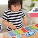 Bluey Toy Piano Play Mat with Music and Sound Effects, Toddler Toy for Ages 3 and Up, Large Play Mat