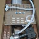 LEPOWER Wood Tripod Floor Lamp, Mid Century Standing Lamp, Modern Design Studying Light for Living Room, Bedroom, Study Room and Office, Flaxen Linen Shade with E26 Base Brown