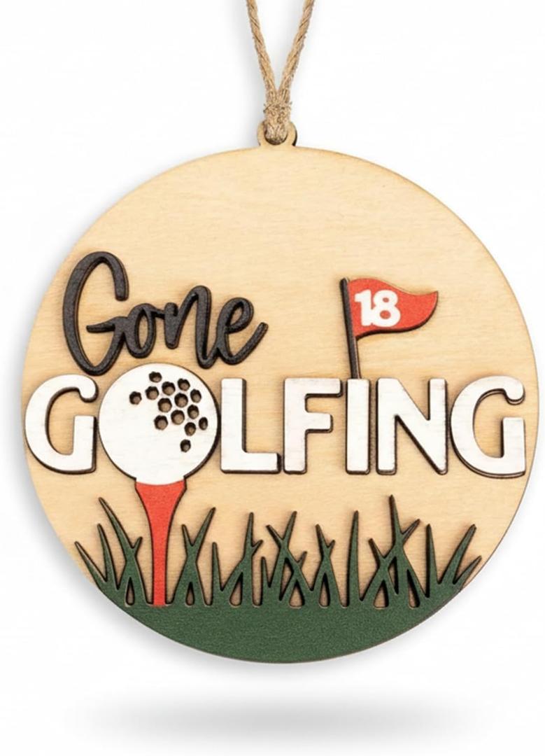 2 x Golf Lover Ornament, Golf Ornaments for Christmas Tree 2026, Christmas Ornaments 2026, Unique Ornament Gift for Men and Women, Holiday Tree Decorations for Sports Fans, Golfer Gift