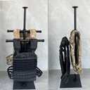 Hold Up To 200 lbs All Metal Tactical Gear Stand Body Armor Stand Plate Carrier Holder Stand Body Armor Stand Display Tactical Gear Tree Police Gear Holder Police Gear Rack