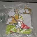 Outdoor Christmas Home Decorations, 7Pcs Lights Up Christmas Parachute Signs Decor, Cute Xmas Hanging Ornament with LED String Lights for Yard, Door, Christmas Tree Decoration