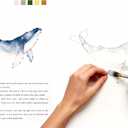 Beginner's Watercolor Painting Kit,Watercolors Workbook,Watercolor Painting Kit (Color - Underwater)
