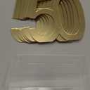 6 Pcs Mirror Gold 50th Birthday Decorations for Men and Women Acrylic Anniversary Decorations Table Numbers Centerpieces for Birthday Party