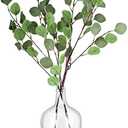 Bfttlity Clear Glass Vase Tall Farmhouse Vase for Branches Glass Vases for Centerpieces in Home Decoration (S)