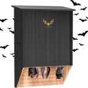 Bat House, Double Chamber Bat Box 15.7" x 12.5" x 4.3" Wood Bat Houses for Outdoors Large Bat Boxes for Trees Attract Bats, No Assembly Required Bat's Nest Weatherproof Home
