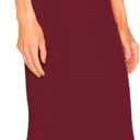 Aigeman Women Spaghetti Straps Mermaid Evening Gown Wedding Guest Dress Drape Neck Lace Backless Formal Maxi Dress 21 (Red, M)