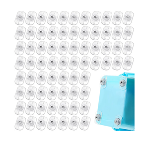 Honoson 72 Pcs Self Adhesive Caster Wheels Appliance Rollers Appliance Sliders for Kitchen 360° Swivel Universal Wheel Mini Small Kitchen (Clear with 1 Steel Ball Style)