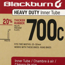 Blackburn™ Thicker Rubber Heavy Duty Inner Tube 700c