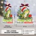 Frog Christmas Ornament 2025 - Frog Ornaments for Xmas Tree - Frogs Gifts for Men, Women, Boys, Girls, Kids, Unique Animal Lover Gifts
