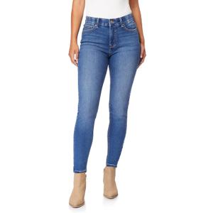 Angels Forever Young Women's 360 Sculpt Skinny Mid-Rise Jeans, 18 Plus
