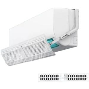 DDongdongqiang Adjustable AC Air Flow Deflector, Air Conditioner Deflector, Mini Split Vent Deflector, Anti-Direct Blowing Shield for Wall-Mounted Air Conditioners