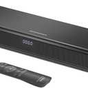 2.1ch 80W Sound Bar for TV with Dolby Audio and Built-in Subwoofer, Bluetooth TV Speaker Soundbar with HDMI-ARC and Optical Connectivity, Enhanced Clarity and Balanced Bass, Black