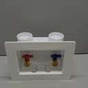 Premium Washing Machine Outlet Box with Center Drain, 1/2-Inch Pex Crimp x 3/4-Inch MHT Connection, Laundry Washer Valve Outlet Box with Clear Text Instructions