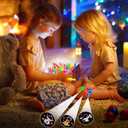 28 Pack Valentines Day Gifts for Kids ,Space LED Finger Lights with Valentine Cards Exchange Gifts School Classroom Prizes Valentines Day Gifts for Kids Boy Girl Valentine Party Favors