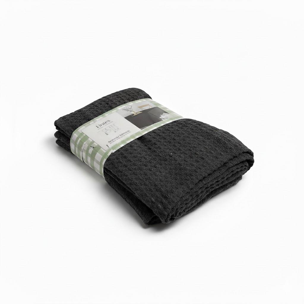 Lintex Chloe Coal Waffle Table Cloth 52x70