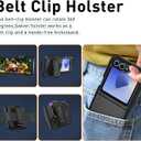 for Samsung Galaxy Z Flip 6 Case - Heavy Duty, Military Grade Protection, Shockproof, Drop & Dust Proof, Belt Clip Holster (Black)