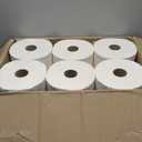 AmazonCommercial 1-Ply White Hardwound Paper Towels, High Capacity Roll, Compatible with Universal Dispensers, FSC Certified, 800 feet per Roll (Pack of 6)