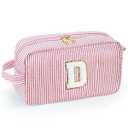 YOOLIFE Mothers Day Gifts for Mom - Mom Bag Birthday Gifts Initial Large Cute Pink Makeup Bag Make Up Cosmetic Travel Bag Toiletry Pouch Personalized Gifts Bonus Mom Ever Mom In Law Godmother Gifts D