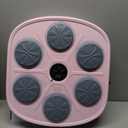 2025 New Model Smart Music Boxing Machine for Adults and Kids, Training Machine with LED Electronic Wall Mounted, Home Indoor Workout Equipment with Premium Boxing Gloves (Pink)