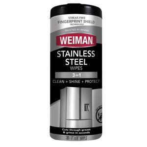 Weiman Stainless Steel Wipes - 30ct 2Pack